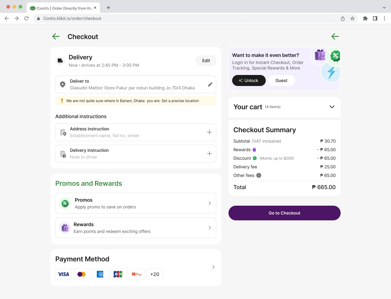 Webshop dashboard